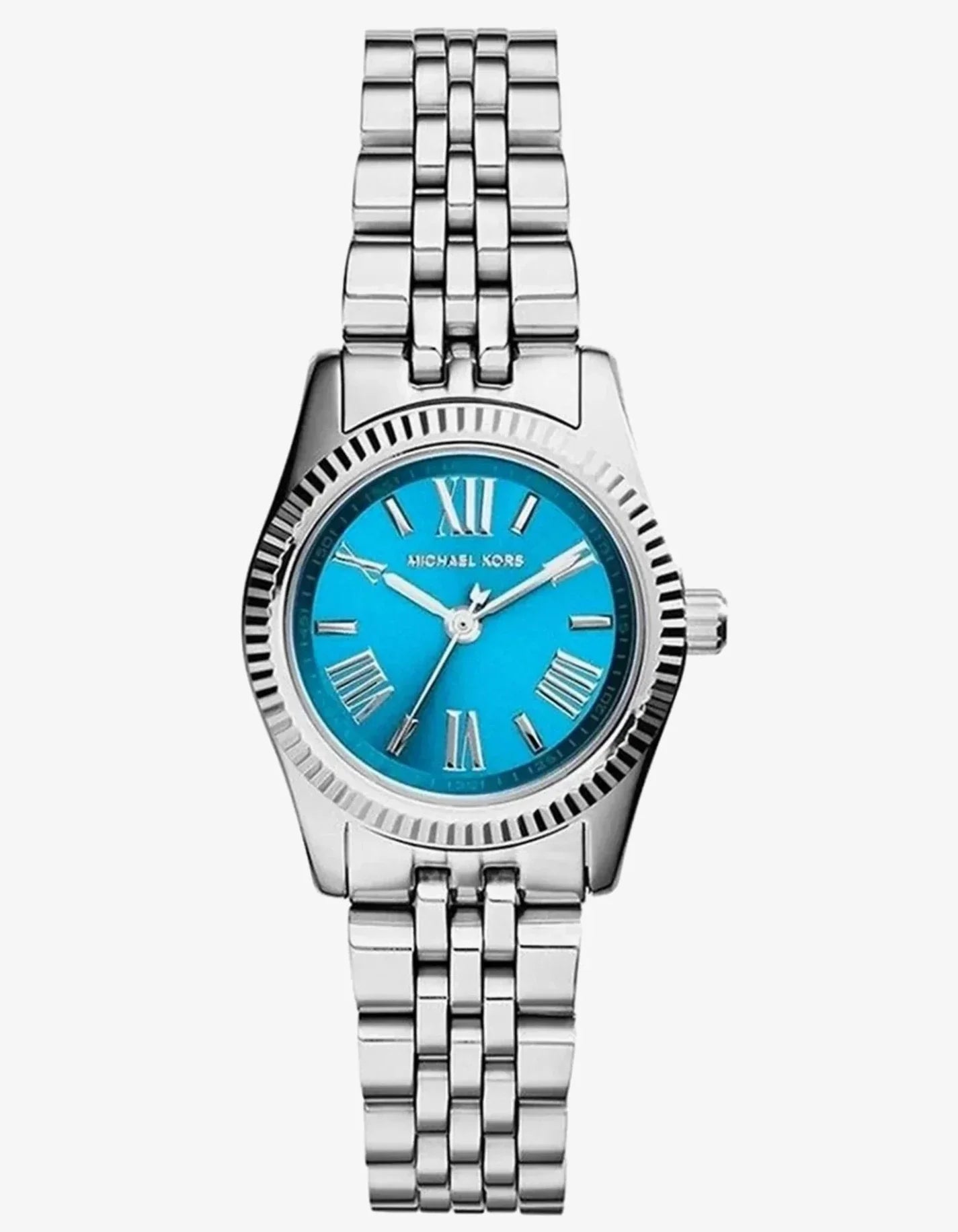  Shop Authentic Michael Kors Lexington Quartz Blue Dial Silver Steel Strap Watch For Women - MK3328 - Luxxuri