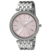  Shop Authentic Michael Kors Darci Crystal Pink Dial Silver Stainless Steel Strap Watch for Women - MK3352 - Luxxuri