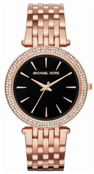  Shop Authentic Michael Kors Darci Black Dial Rose Gold Steel Strap Watch for Women - MK3402 - Luxxuri