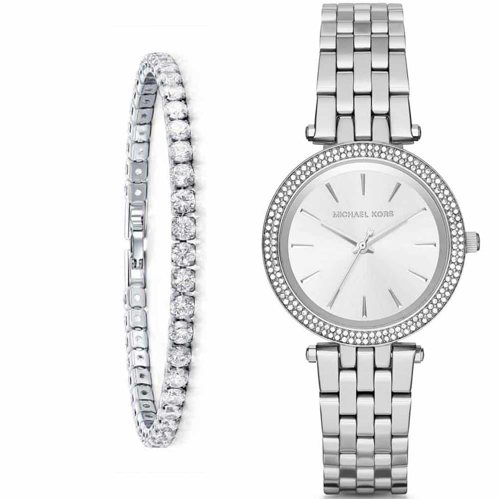 Shop Authentic Michael Kors Darci Silver Dial Silver Steel Strap Watch for Women - MK3429 - Luxxuri