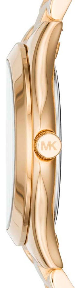  Shop Authentic Michael Kors Slim Runway Gold Dial Gold Steel Strap Watch For Women - MK3456 - Luxxuri