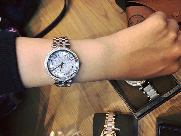  Shop Authentic Michael Kors Darci Silver Dial Silver Steel Strap Watch for Women - MK3476 - Luxxuri