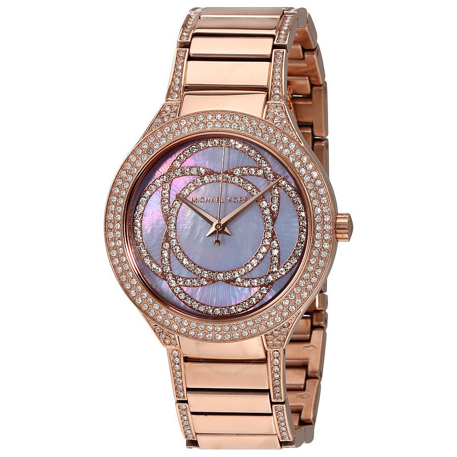  Shop Authentic Michael Kors Kerry Purple Dial Rose Gold Stainless Steel Strap Watch for Women - MK3482 - Luxxuri