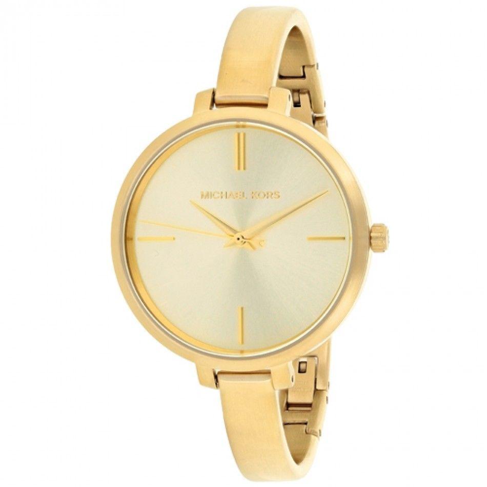  Shop Authentic Michael Kors Jaryn Analog Quartz Gold Dial Gold Steel Strap Watch For Women - MK3546 - Luxxuri