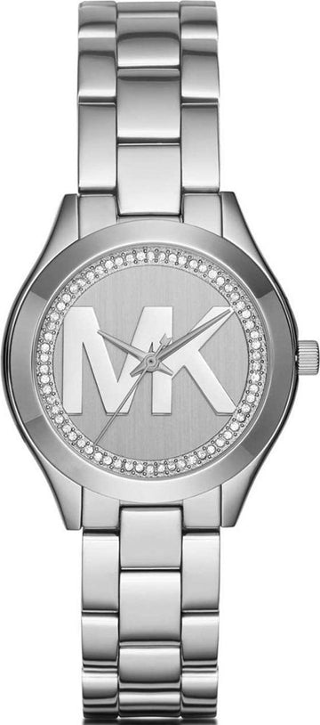  Shop Authentic Michael Kors Mini Slim Runway Silver Dial Silver Steel Strap Watch for Women - MK3548 - Luxxuri