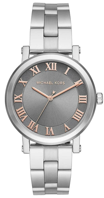  Shop Authentic Michael Kors Norie Grey Dial Silver Stainless Steel Strap Watch for Women - MK3559 - Luxxuri