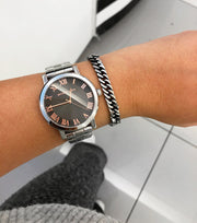  Shop Authentic Michael Kors Norie Grey Dial Silver Stainless Steel Strap Watch for Women - MK3559 - Luxxuri