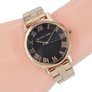  Shop Authentic Michael Kors Noire Black Dial Rose Gold Steel Strap Watch for Women - MK3585 - Luxxuri
