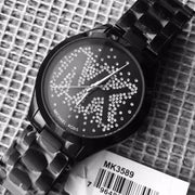  Shop Authentic Michael Kors Slim Runway Black Dial Black Steel Strap Watch for Women - MK3589 - Luxxuri