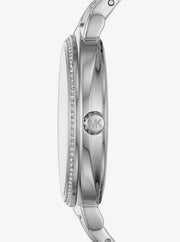  Shop Authentic Michael Kors Portia Black Dial Silver Steel Strap Watch for Women - MK3638 - Luxxuri