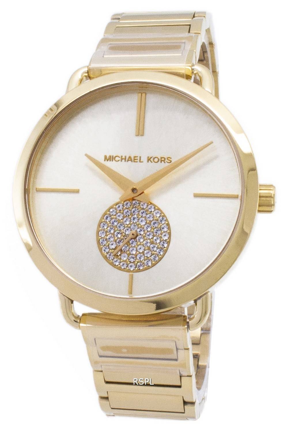 Shop Authentic Michael Kors Portia Gold Dial Gold Steel Strap Watch for Women - MK3639 - Luxxuri