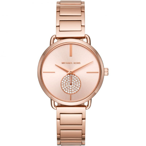  Shop Authentic Michael Kors Portia Rose Gold Dial Rose Gold Steel Strap Watch for Women - MK3640 - Luxxuri