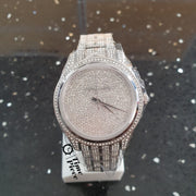  Shop Authentic Michael Kors Lauryn Analog Crystals Silver Dial Silver Steel Strap Watch For Women - MK3717 - Luxxuri