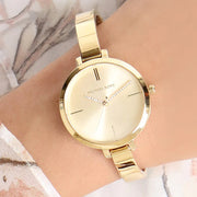  Shop Authentic Michael Kors Jaryn Quartz Gold Dial Gold Steel Strap Watch For Women - MK3734 - Luxxuri