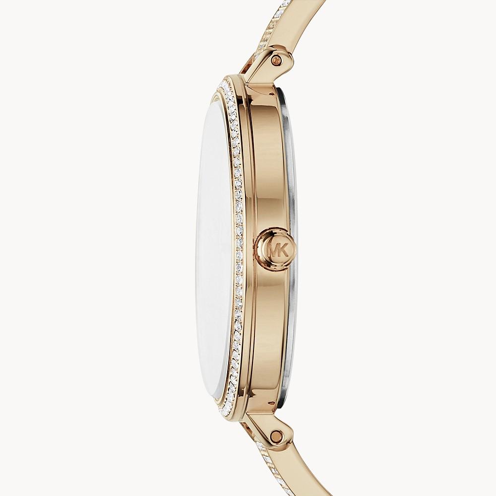  Shop Authentic Michael Kors Jaryn Quartz Gold Dial Gold Steel Strap Watch For Women - MK3784 - Luxxuri