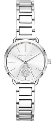  Shop Authentic Michael Kors Portia Quartz Silver Dial Silver Steel Strap Watch For Women - MK3837 - Luxxuri