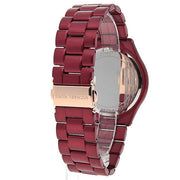  Shop Authentic Michael Kors Slim Runway Red Dial Red Steel Strap Watch For Women - MK3895 - Luxxuri