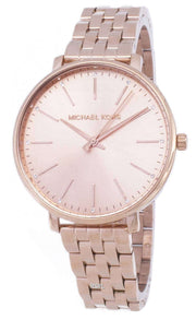  Shop Authentic Michael Kors Pyper Three-Hand Rose Gold Dial Rose Gold Steel Strap Watch For Women - MK3897 - Luxxuri