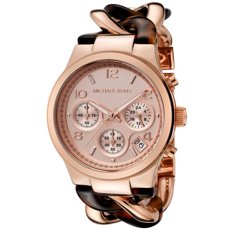  Shop Authentic Michael Kors Runway Rose Gold Dial Two Tone Steel Strap Watch for Women - MK4269 - Luxxuri