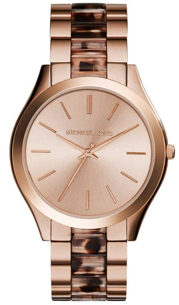  Shop Authentic Michael Kors Runway Rose Gold Dial Two Tone Steel Strap Watch for Women - MK4301 - Luxxuri