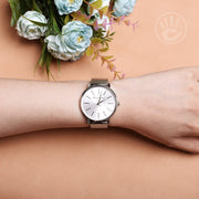  Shop Authentic Michael Kors Pyper Quartz White Dial Silver Mesh Strap Watch for Women - MK4338 - Luxxuri