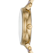  Shop Authentic Michael Kors Sofie Crystals Mother of Pearl Pink Dial Two Tone Steel Strap Watch For Women - MK4344 - Luxxuri