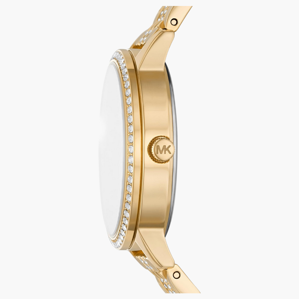  Shop Authentic Michael Kors Melissa Quartz Gold Dial Gold Steel Strap Watch for Women - MK4368 - Luxxuri