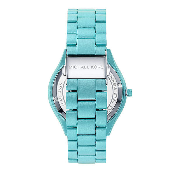  Shop Authentic Michael Kors Slim Runway Blue Dial Blue Steel Strap Watch For Women - MK4525 - Luxxuri