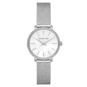  Shop Authentic Michael Kors Pyper Quartz Mother of Pearl White Dial Silver Mesh Strap Watch For Women - MK4618 - Luxxuri