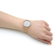  Shop Authentic Michael Kors Pyper Quartz Mother of Pearl White Dial Gold Mesh Bracelet Watch For Women - MK4619 - Luxxuri