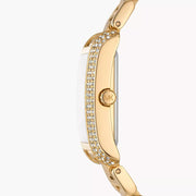  Shop Authentic Michael Kors Emery Three-Hand Crystals Silver Dial Gold Steel Strap Watch for Women - MK4640 - Luxxuri