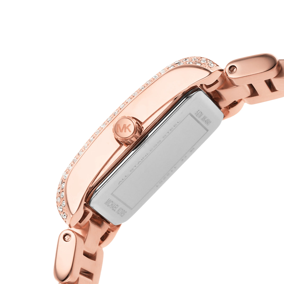  Shop Authentic Michael Kors Emery Three-Hand Crystals Silver Dial Rose Gold Steel Strap Watch for Women - MK4641 - Luxxuri