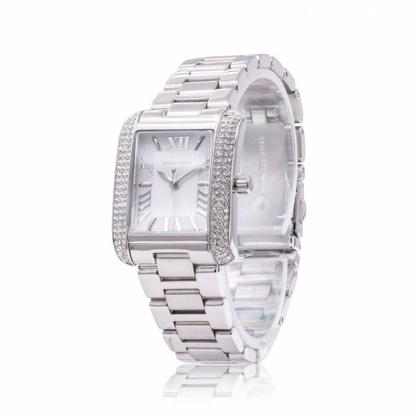  Shop Authentic Michael Kors Emery Three-Hand Crystals White Dial Silver Steel Strap Watch for Women - MK4642 - Luxxuri