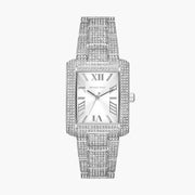  Shop Authentic Michael Kors Emery Analog Crystals Silver Dial Silver Steel Strap Watch for Women - MK4648 - Luxxuri