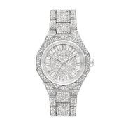  Shop Authentic Michael Kors Raquel Three Hand Crystals Silver Dial Silver Steel Strap Watch For Women - MK4691 - Luxxuri