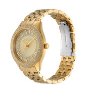  Shop Authentic Michael Kors Harlowe Three-Hand Quartz Gold Dial Gold Steel Strap Watch For Women - MK4709 - Luxxuri