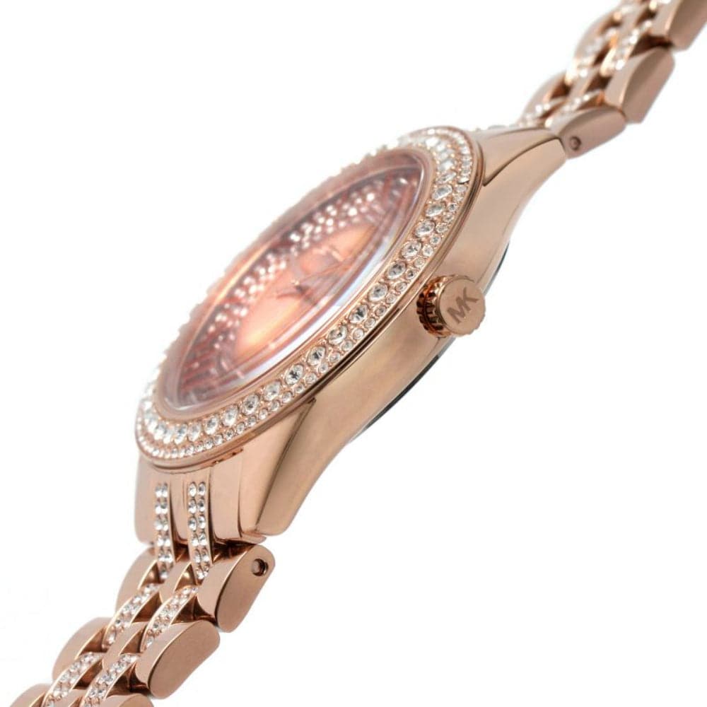  Shop Authentic Michael Kors Harlowe Rose Gold Dial Rose Gold Steel Strap Watch For Women - MK4710 - Luxxuri