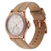 Shop Authentic Michael Kors Mini Everest Crystals White Dial Brown Leather Strap Watch for Women - MK4719 - Luxxuri