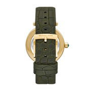  Shop Authentic Michael Kors Parker Green Dial Green Leather Strap Watch For Women - MK4724 - Luxxuri