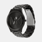  Shop Authentic Michael Kors Slim Runway Analog Black Dial Black Steel Strap Watch For Women - MK4734 - Luxxuri