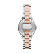  Shop Authentic Michael Kors Lauryn Three-Hand Blue Dial Two Tone Steel Strap Watch for Women - MK4738 - Luxxuri
