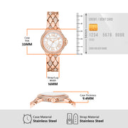  Shop Authentic Michael Kors Camille Analog Silver Dial Rose Gold Steel Strap Watch for Women - MK4810 - Luxxuri