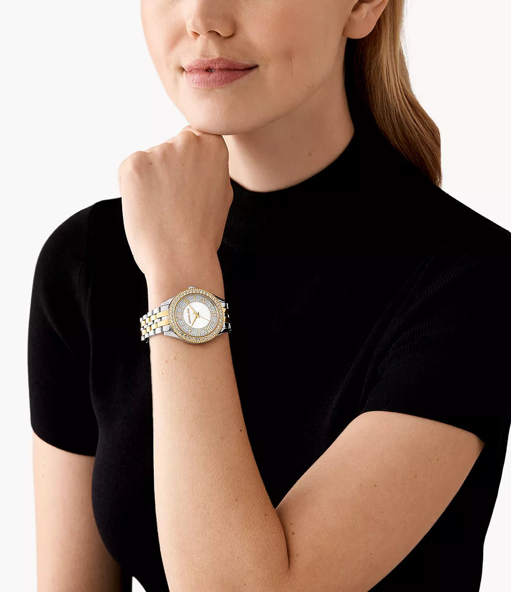  Shop Authentic Michael Kors Camille Analog Silver Dial Rose Gold Steel Strap Watch for Women - MK4810 - Luxxuri