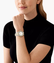  Shop Authentic Michael Kors Camille Analog Silver Dial Rose Gold Steel Strap Watch for Women - MK4810 - Luxxuri