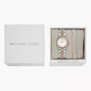  Shop Authentic Michael Kors Lexington Three-Hand White Dial Two Tone Steel Strap Watch for Women - MK4817 - Luxxuri