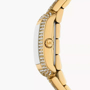  Shop Authentic Michael Kors Emery Analog Crystals White Dial Gold Steel Strap Watch for Women - MK4835 - Luxxuri