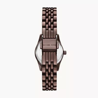  Shop Authentic Michael Kors Lexington Three-Hand Brown Dial Brown Steel Strap Watch for Women - MK4844 - Luxxuri