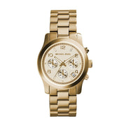  Shop Authentic Michael Kors Runway Gold Dial Gold Stainless Steel Strap Watch for Women - MK5055 - Luxxuri