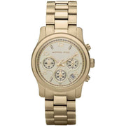  Shop Authentic Michael Kors Runway Gold Dial Gold Stainless Steel Strap Watch for Women - MK5055 - Luxxuri
