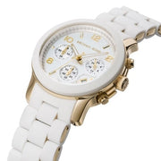  Shop Authentic Michael Kors Runway White Dial White Steel Strap Watch for Women - MK5145 - Luxxuri